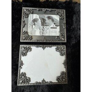 Decorative Malden International Designs Pewter-Look Picture Frame  Set Of 2